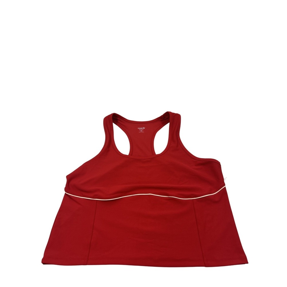 Old Navy XXL Red Active Racerback Cropped Tank Top Powersoft New Tags